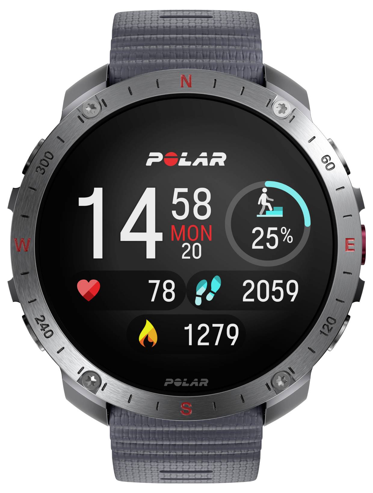 Polar Grit X2 Pro Sportuhr Grau