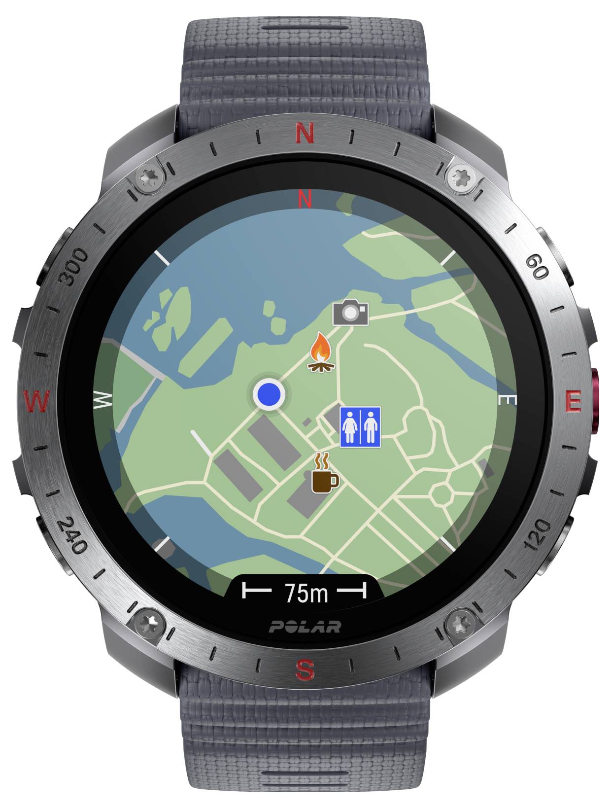 Polar Grit X2 Pro Sportuhr Grau