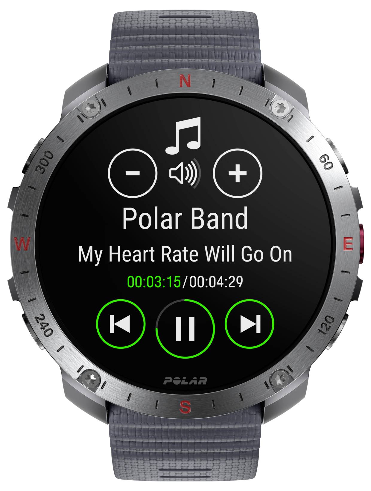 Polar Grit X2 Pro Sportuhr Grau