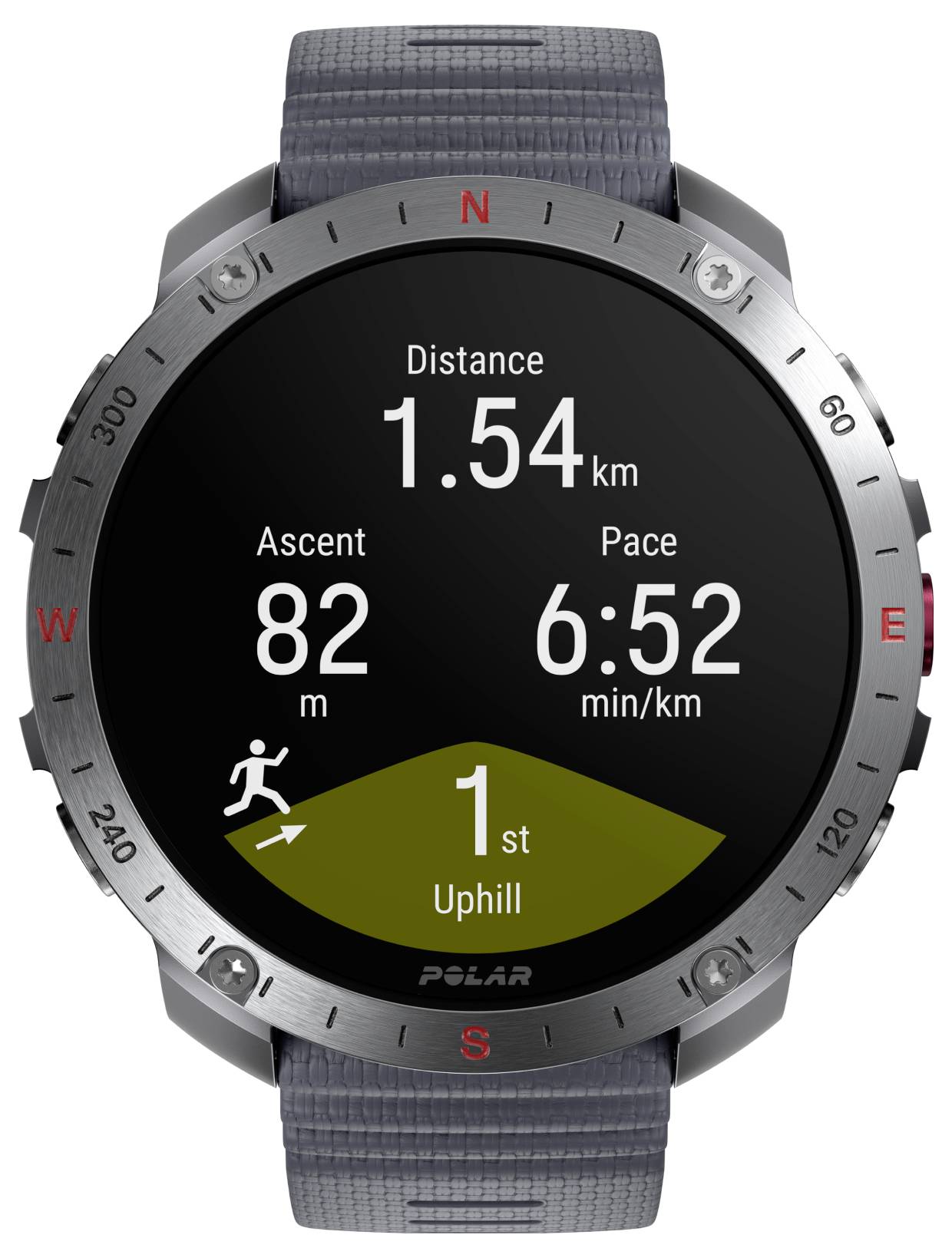 Polar Grit X2 Pro Sportuhr Grau