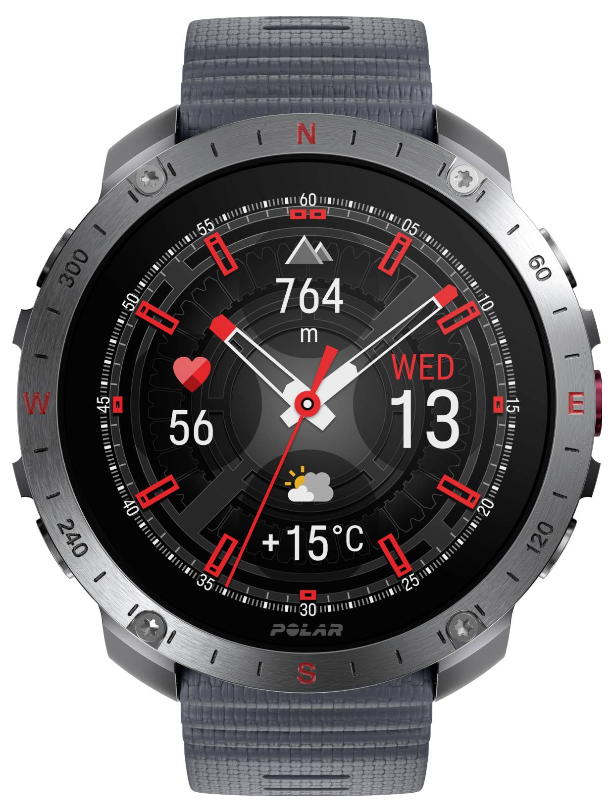 Polar Grit X2 Pro Sportuhr Grau