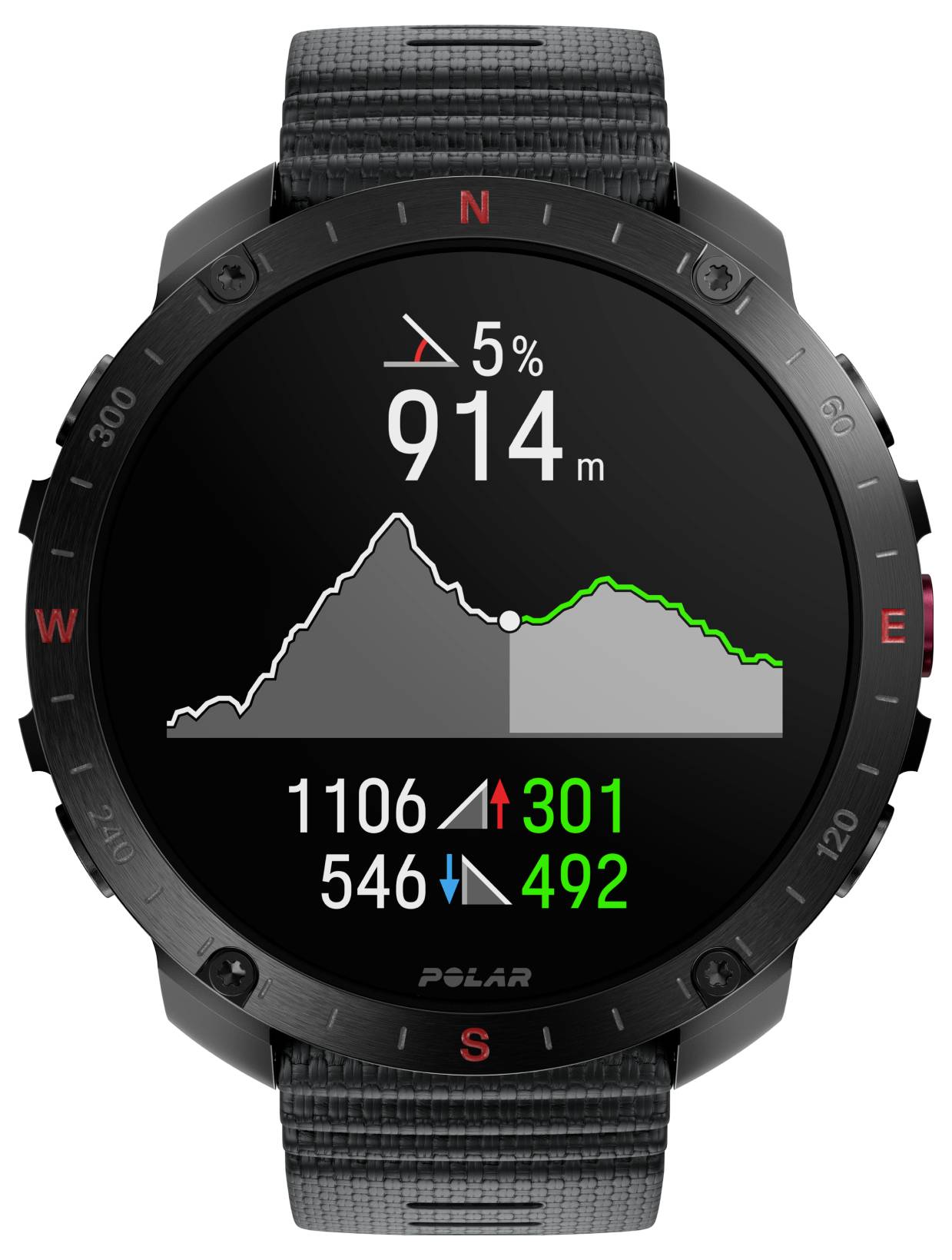 Polar Grit X2 Pro Sportuhr Schwarz