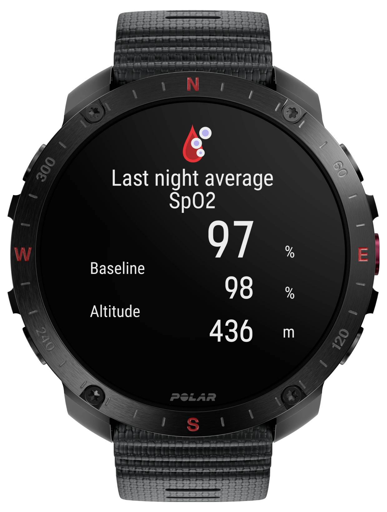 Polar Grit X2 Pro Sportuhr Schwarz