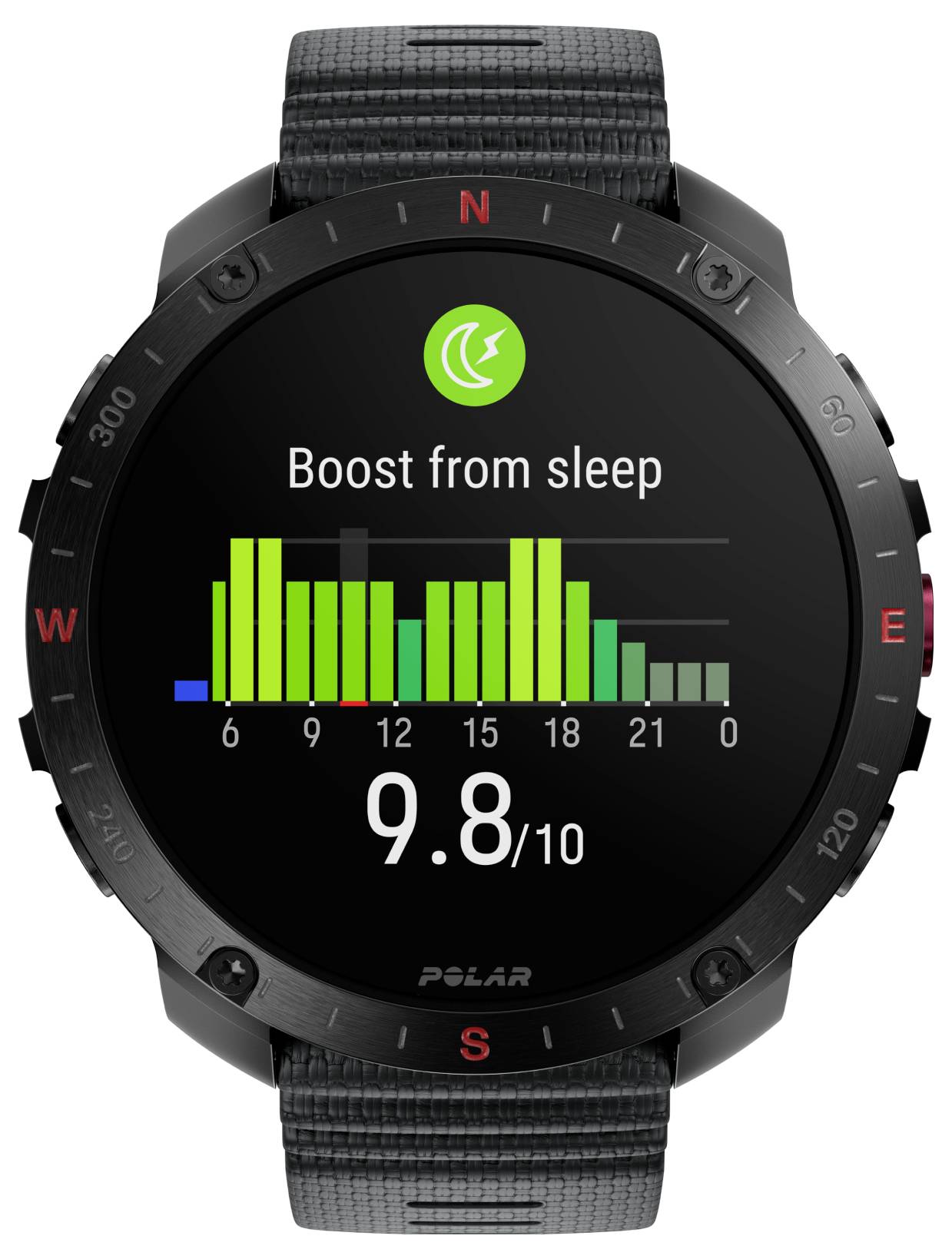 Polar Grit X2 Pro Sportuhr Schwarz