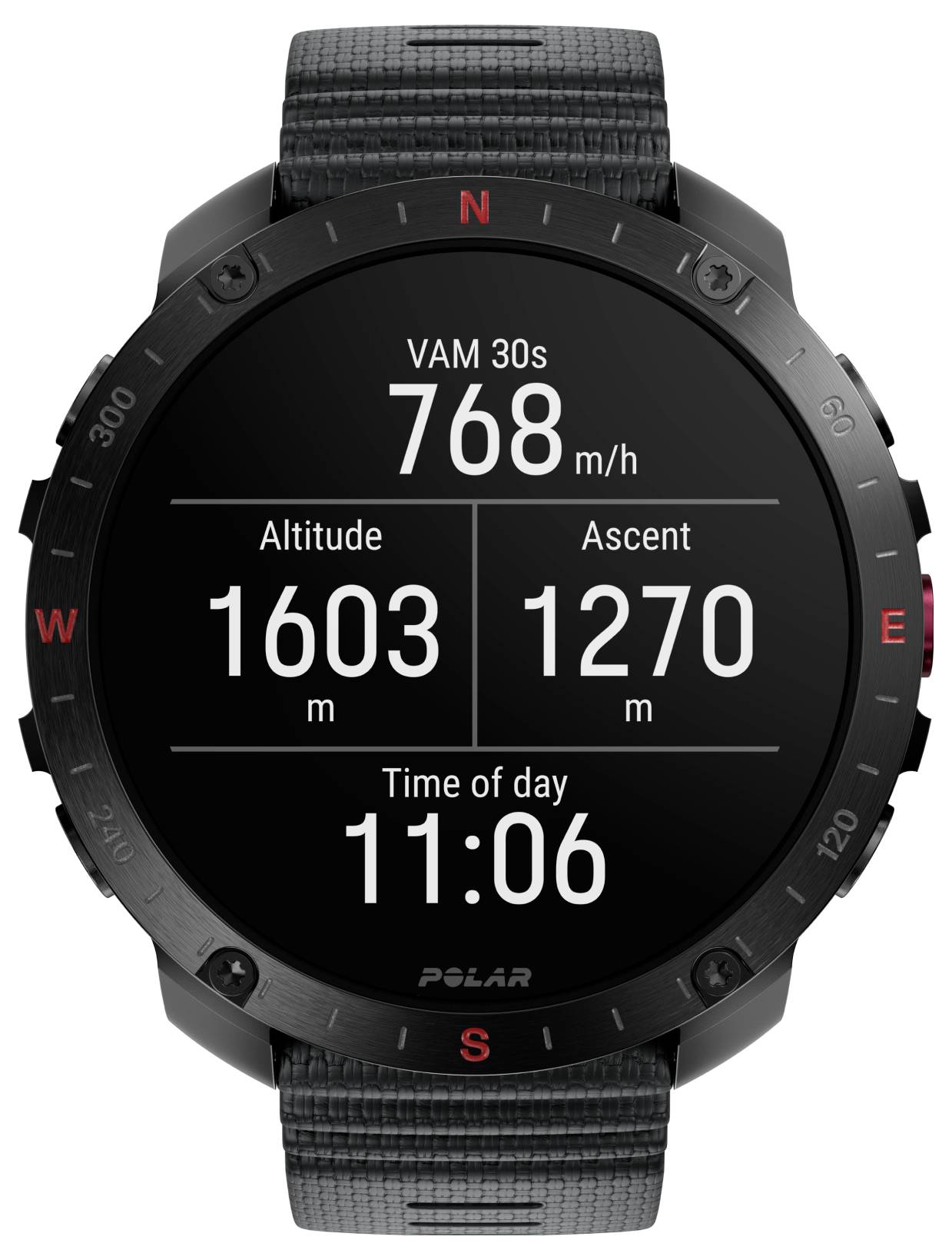 Polar Grit X2 Pro Sportuhr Schwarz