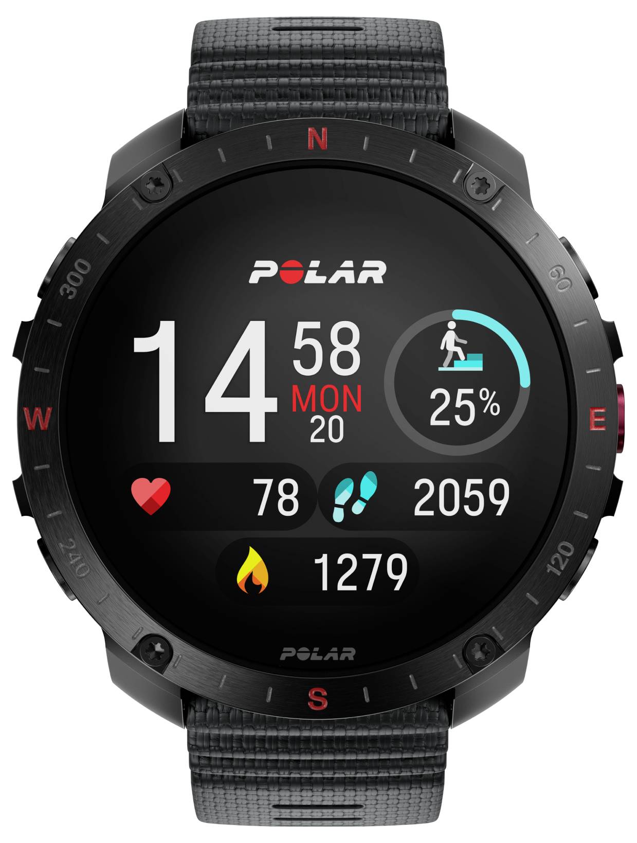 Polar Grit X2 Pro Sportuhr Schwarz