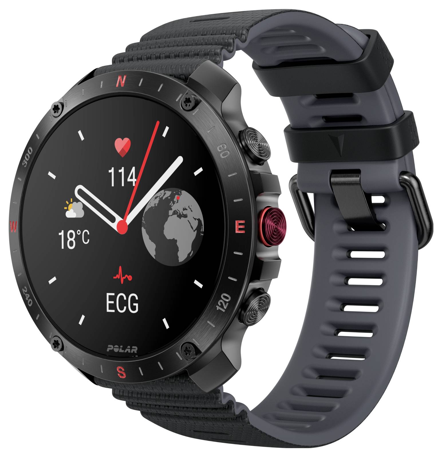 Polar Grit X2 Pro Sportuhr Schwarz