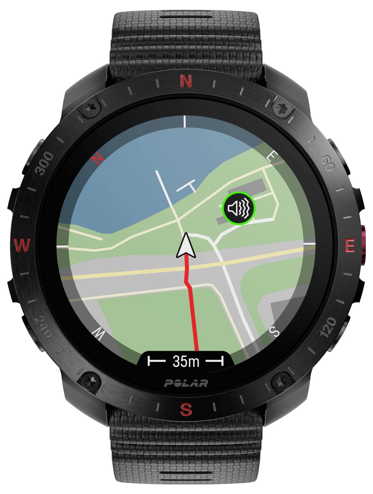 Polar Grit X2 Pro Sportuhr Schwarz