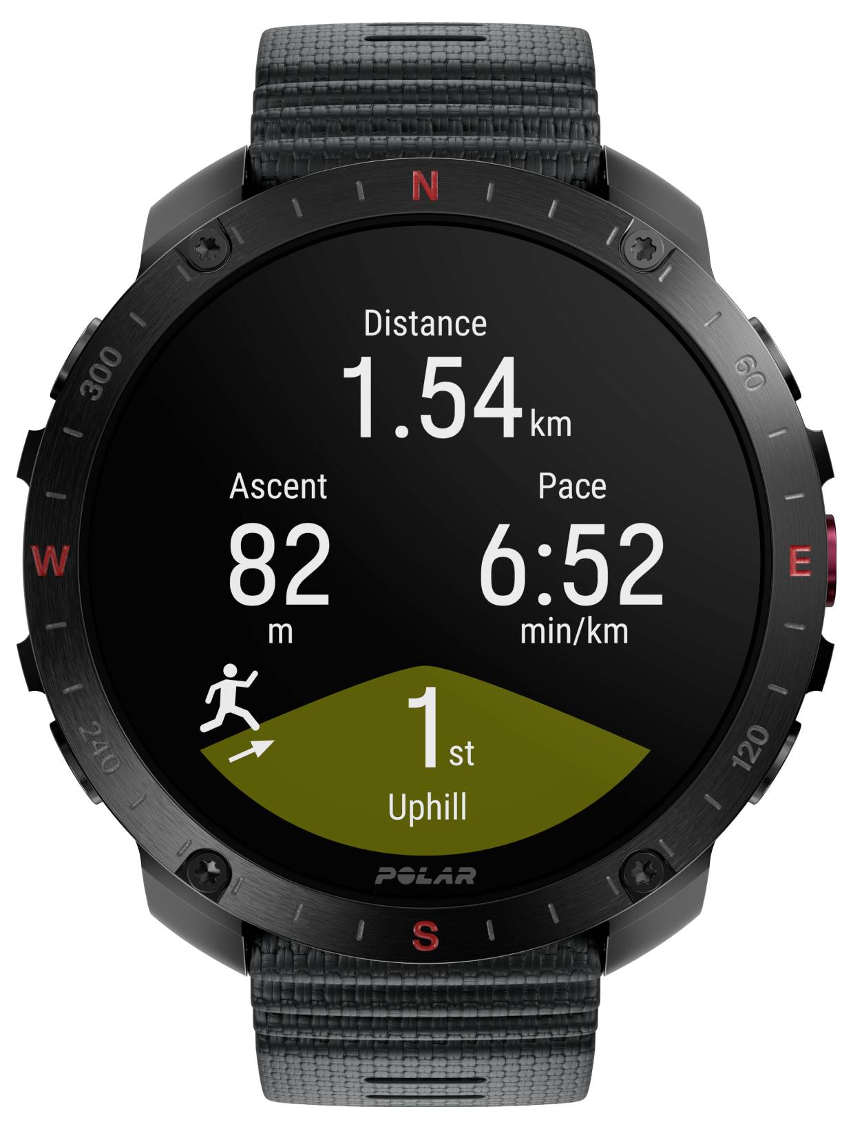 Polar Grit X2 Pro Sportuhr Schwarz