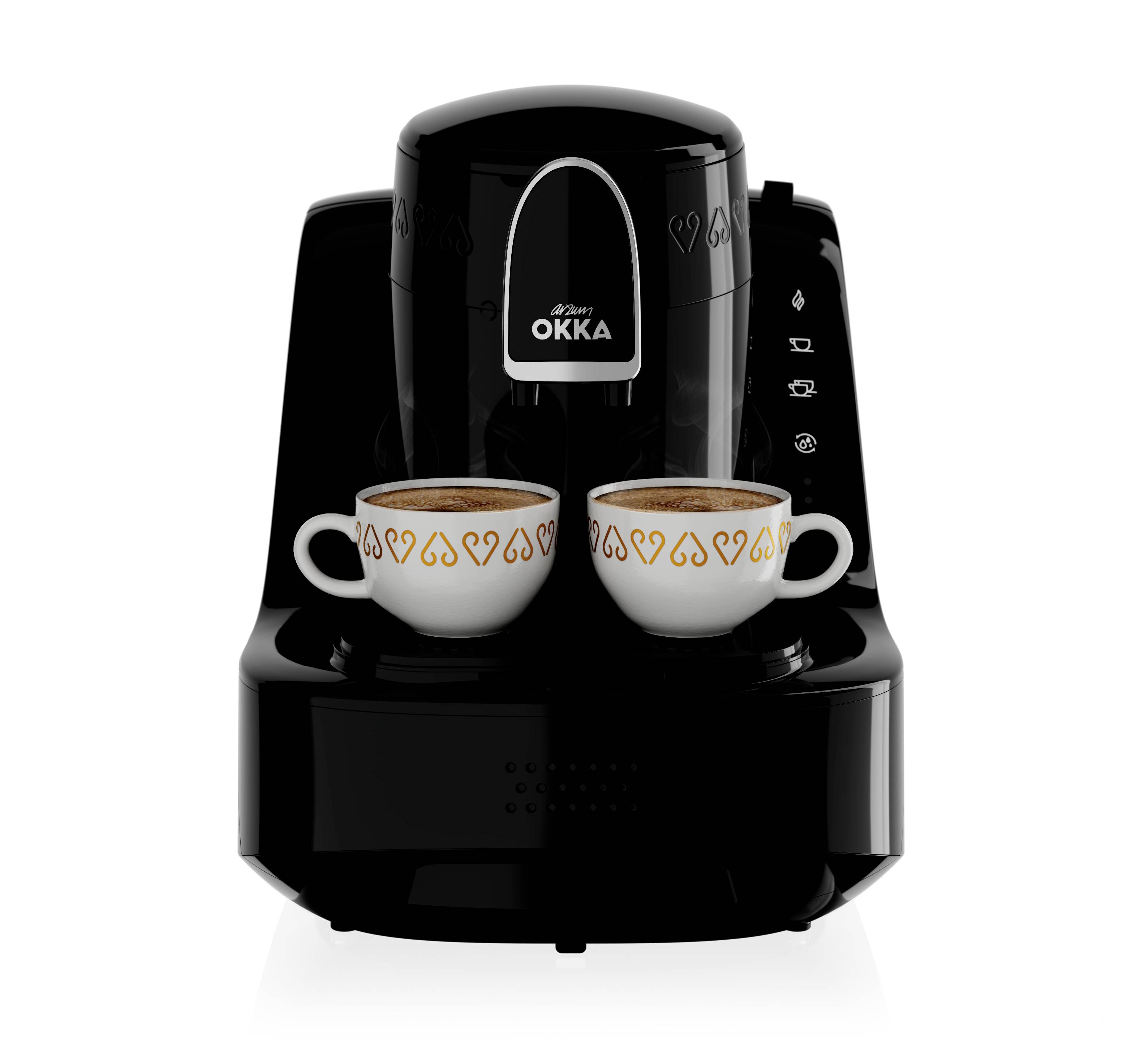 Arzum OKKA ELIT Mokka-Kaffeemaschine Schwarz, Chrom