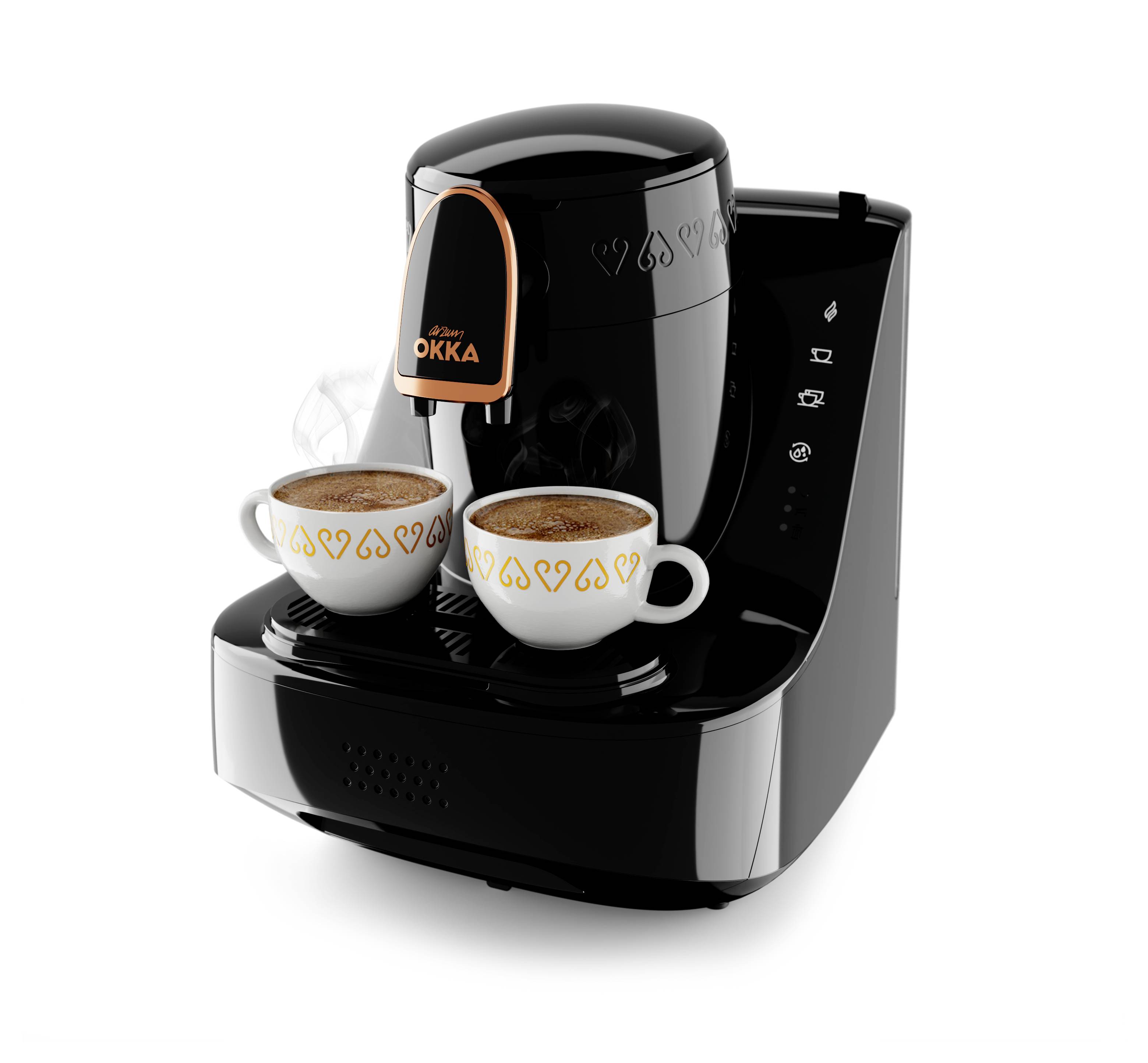 Arzum OKKA ELIT Mokka-Kaffeemaschine Schwarz, Bronze