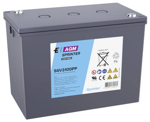 Exide S6V3100PP V0 Bleiakku Blei-Vlies (AGM) 195Ah 6V 1St.