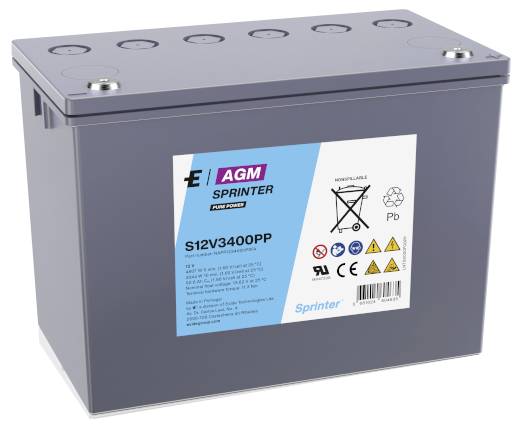 Exide S12V3400PP V0 Bleiakku Blei-Vlies (AGM) 92.8Ah 12V 1St.