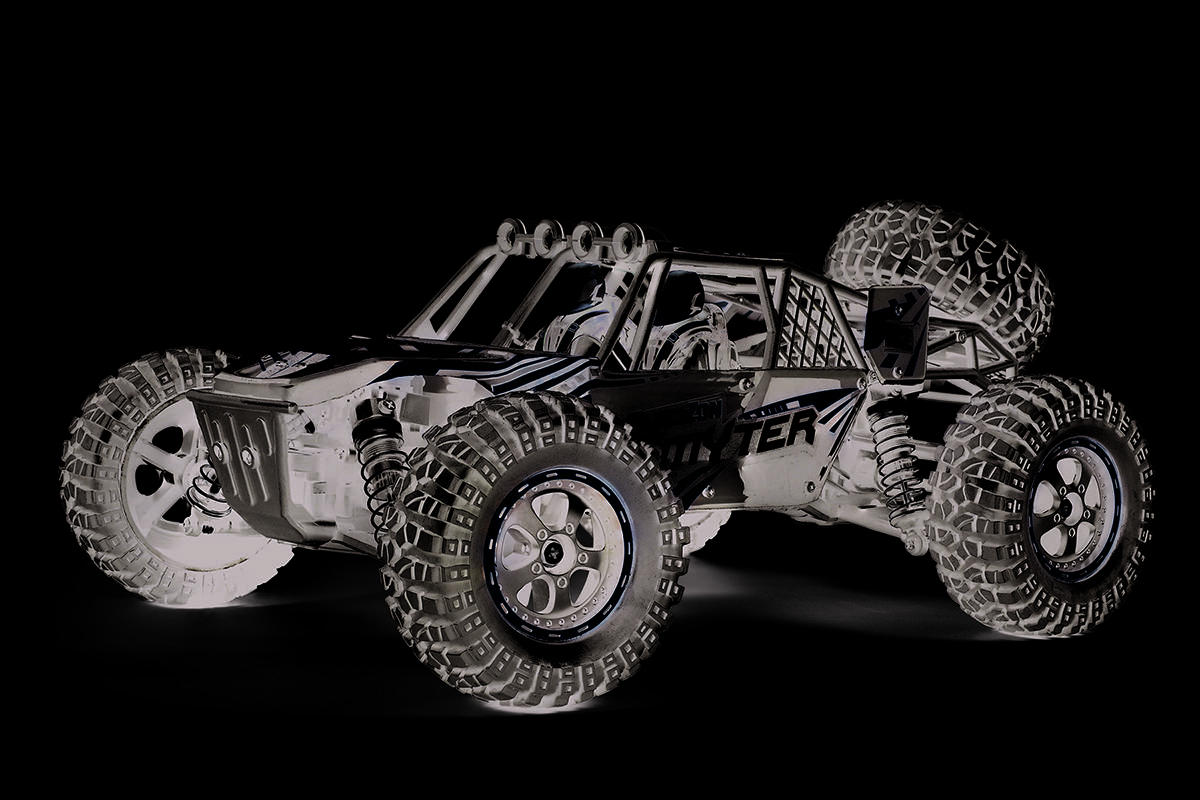 Blackzon Smyter DB 1/12 4WD Gelb Brushed 1:12 RC Modellauto Elektro Buggy Allradantrieb (4WD) RtR 2,4 GHz inkl. Akku und Ladekabel, mit Lichteffekt