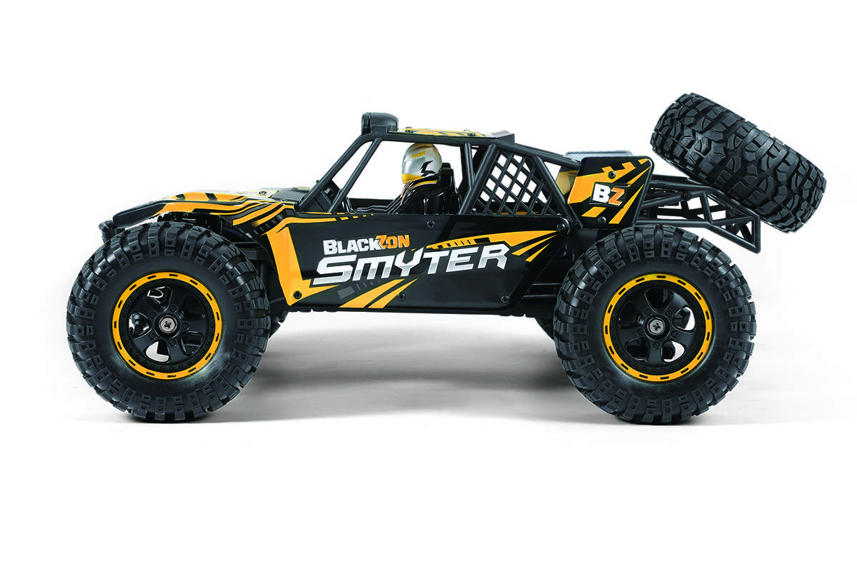 Blackzon Smyter DB 1/12 4WD Gelb Brushed 1:12 RC Modellauto Elektro Buggy Allradantrieb (4WD) RtR 2,4 GHz inkl. Akku und Ladekabel, mit Lichteffekt