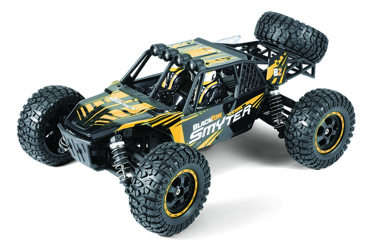 Blackzon Smyter DB 1/12 4WD Gelb Brushed 1:12 RC Modellauto Elektro Buggy Allradantrieb (4WD) RtR 2,4 GHz inkl. Akku und Ladekabel, mit Lichteffekt
