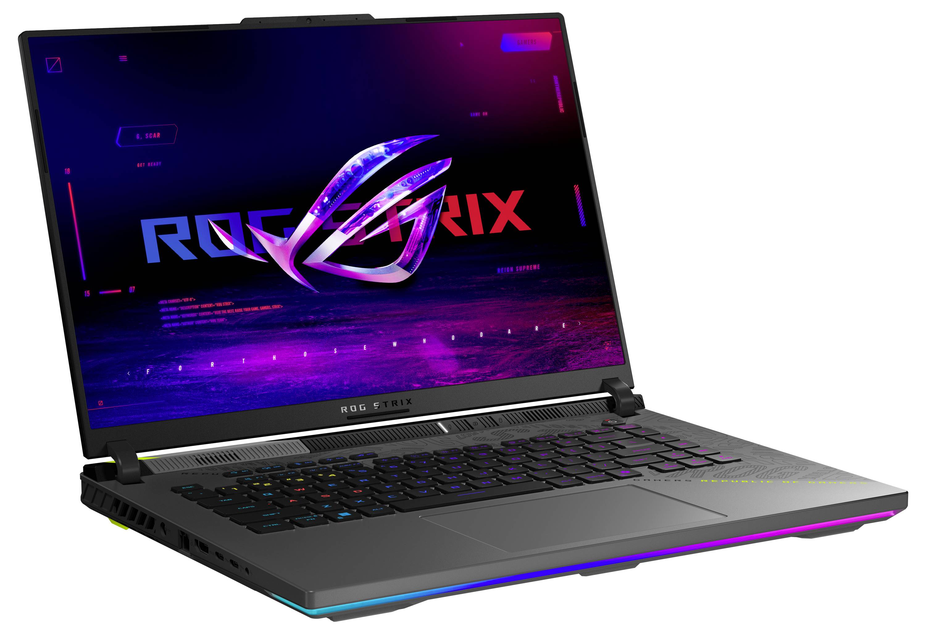 Asus Gaming Notebook "ROG Strix G16" 40.6cm (16 Zoll) WQXGA AMD Ryzen 9 9955HX 32GB RAM 1TB SSD Deutsch, QWERTZ AMD Radeon Nvidia