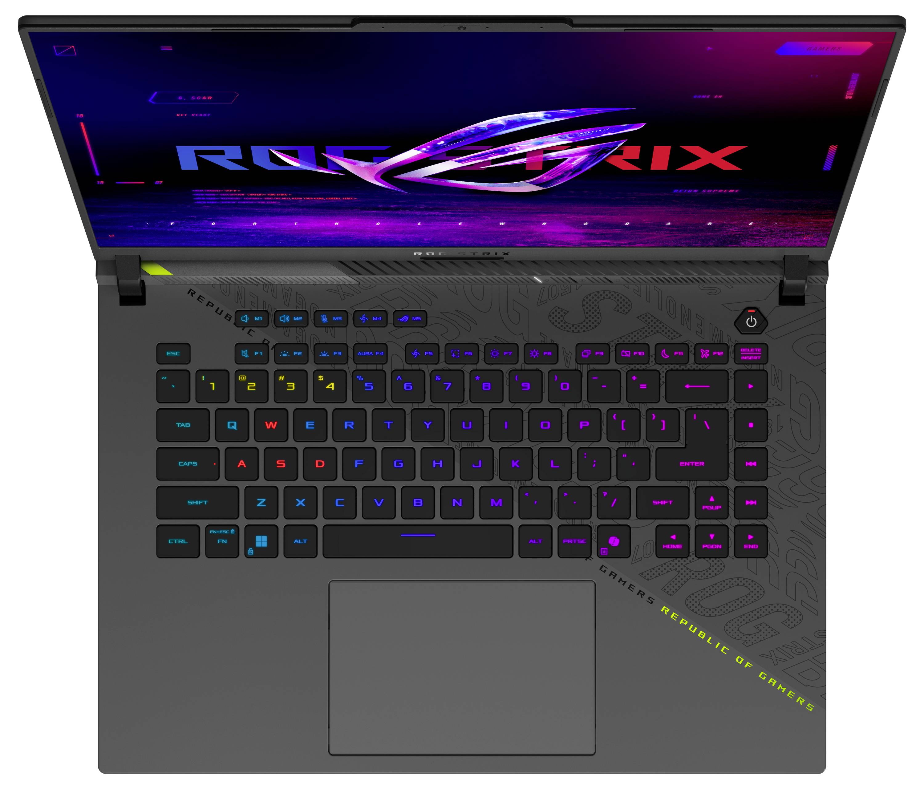Asus Gaming Notebook "ROG Strix G16" 40.6cm (16 Zoll) WQXGA AMD Ryzen 9 9955HX 32GB RAM 1TB SSD Deutsch, QWERTZ AMD Radeon Nvidia