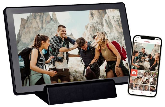 Braun Phototechnik DigiFrame 1011 WiFi mobil Digitaler Bilderrahmen 25.7cm 10.1 Zoll EEK: C (A - G) 1280 x 800 Pixel 16GB Schwarz