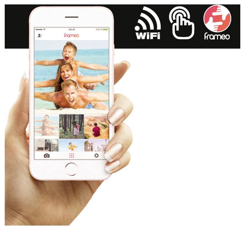 Braun Phototechnik DigiFrame 1011 WiFi mobil Digitaler Bilderrahmen 25.7cm 10.1 Zoll EEK: C (A - G) 1280 x 800 Pixel 16GB Schwarz