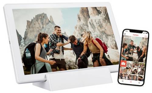 Braun Phototechnik DigiFrame 1011 WiFi mobil Digitaler Bilderrahmen 25.7 cm 10.1 Zoll EEK: C