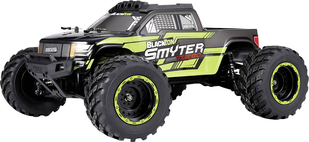Blackzon Smyter MT Turbo 1/12 4WD 3S Grün Brushless 1:12 RC Modellauto Elektro Monstertruck Allradantrieb (4WD) RtR 2,4 GHz Inkl. Akku und Ladegerät