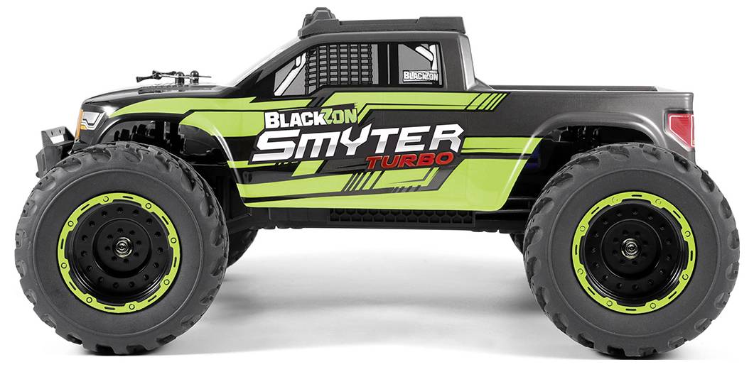 Blackzon Smyter MT Turbo 1/12 4WD 3S Grün Brushless 1:12 RC Modellauto Elektro Monstertruck Allradantrieb (4WD) RtR 2,4 GHz Inkl. Akku und Ladegerät