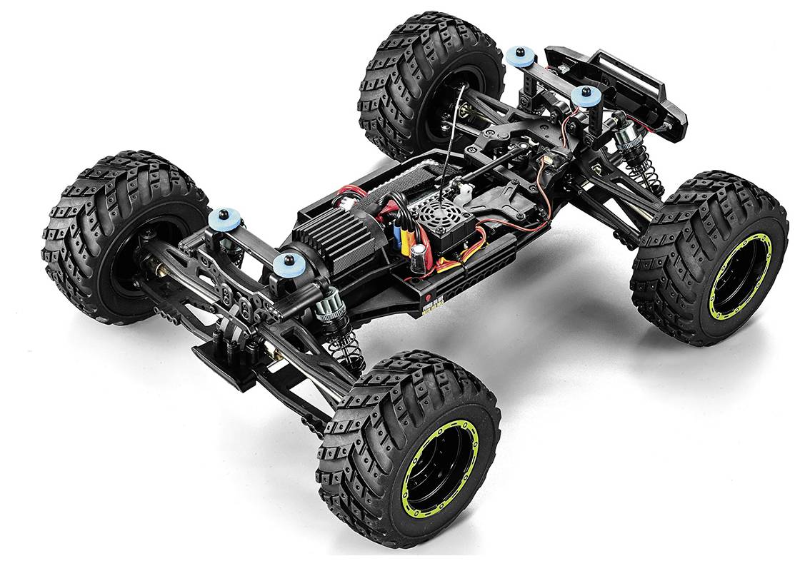 Blackzon Smyter MT Turbo 1/12 4WD 3S Grün Brushless 1:12 RC Modellauto Elektro Monstertruck Allradantrieb (4WD) RtR 2,4 GHz Inkl. Akku und Ladegerät