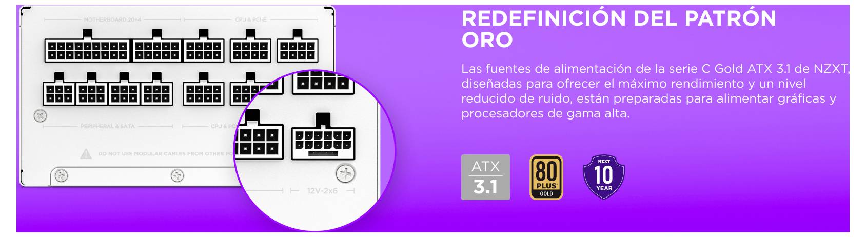 Neubestimmung des Goldstandards<br><br>(Note: I translated this assuming the headline is in Spanish and the description suggests a technical article about a power supply unit.)