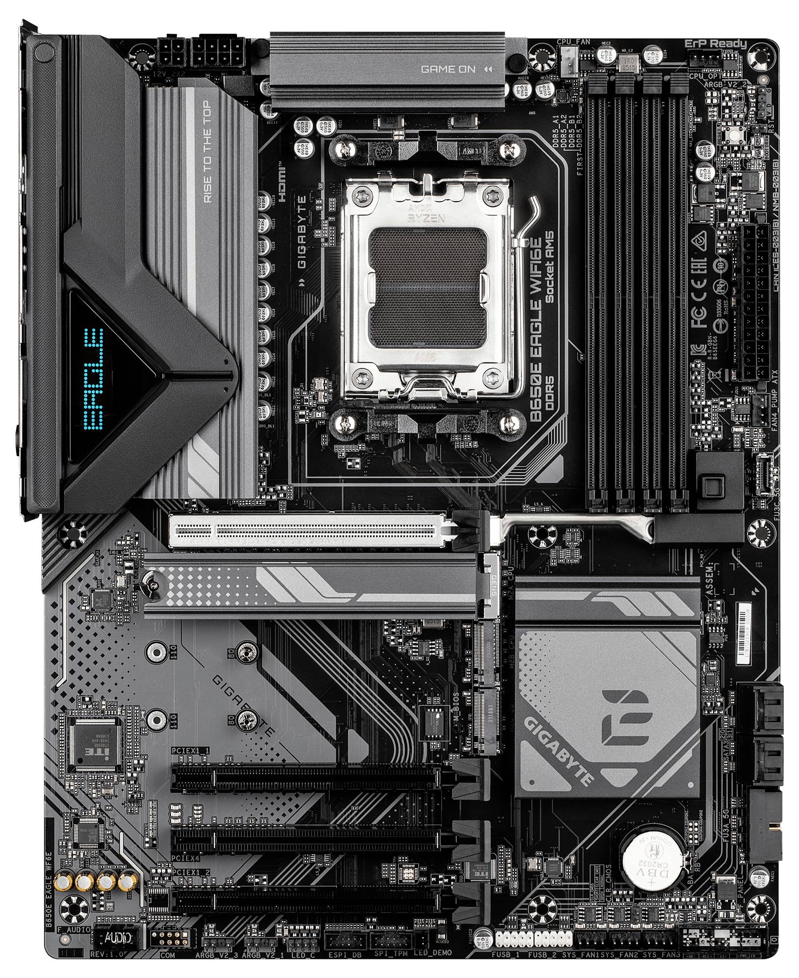 Gigabyte GA-B650E EAGLE WF6E Mainboard Sockel (PC) AMD® AM5 Formfaktor (Details) ATX Mainboard-Chipsatz AMD® B650