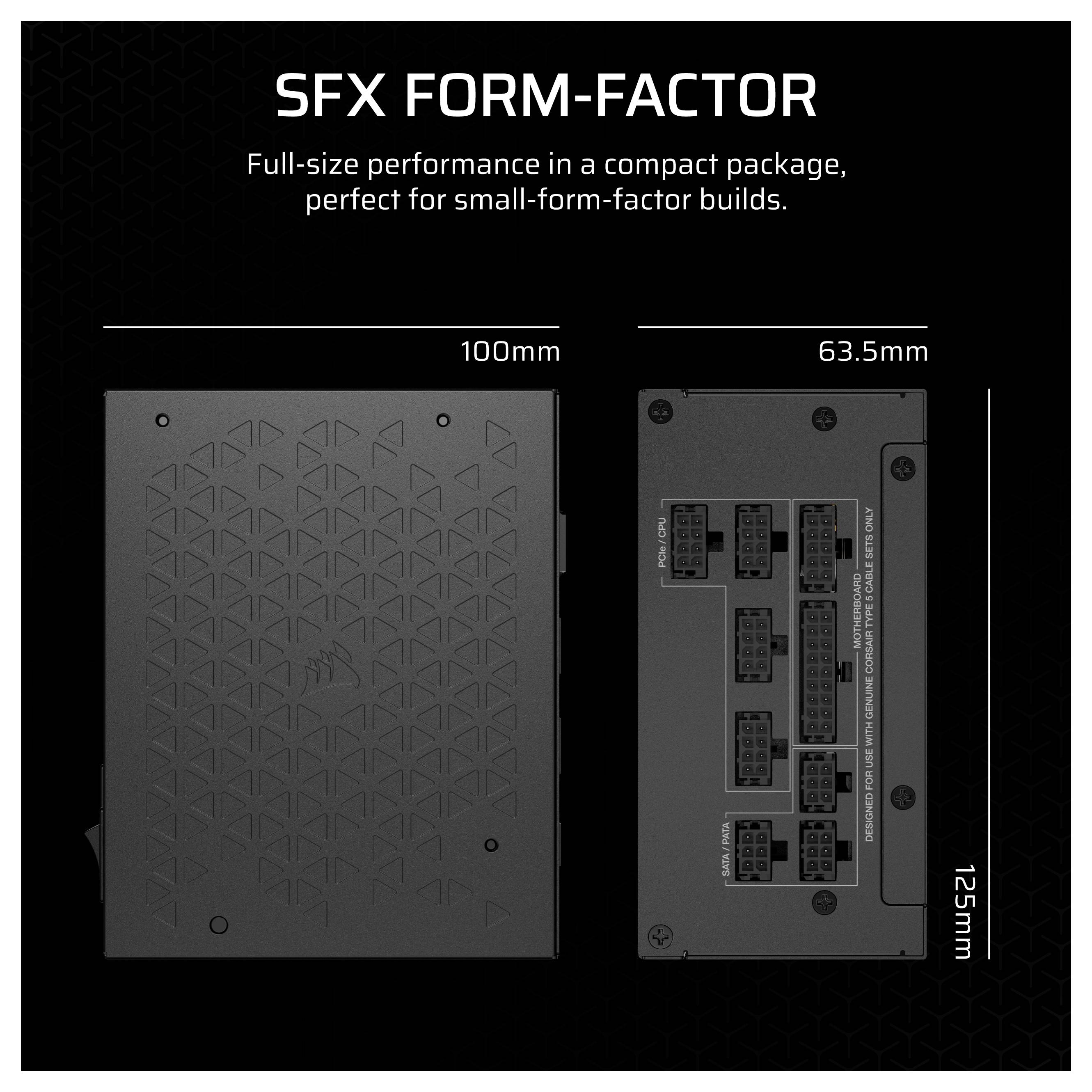 Corsair SF Series SF750 PC Netzteil 750W SFX 80PLUS® Platinum
