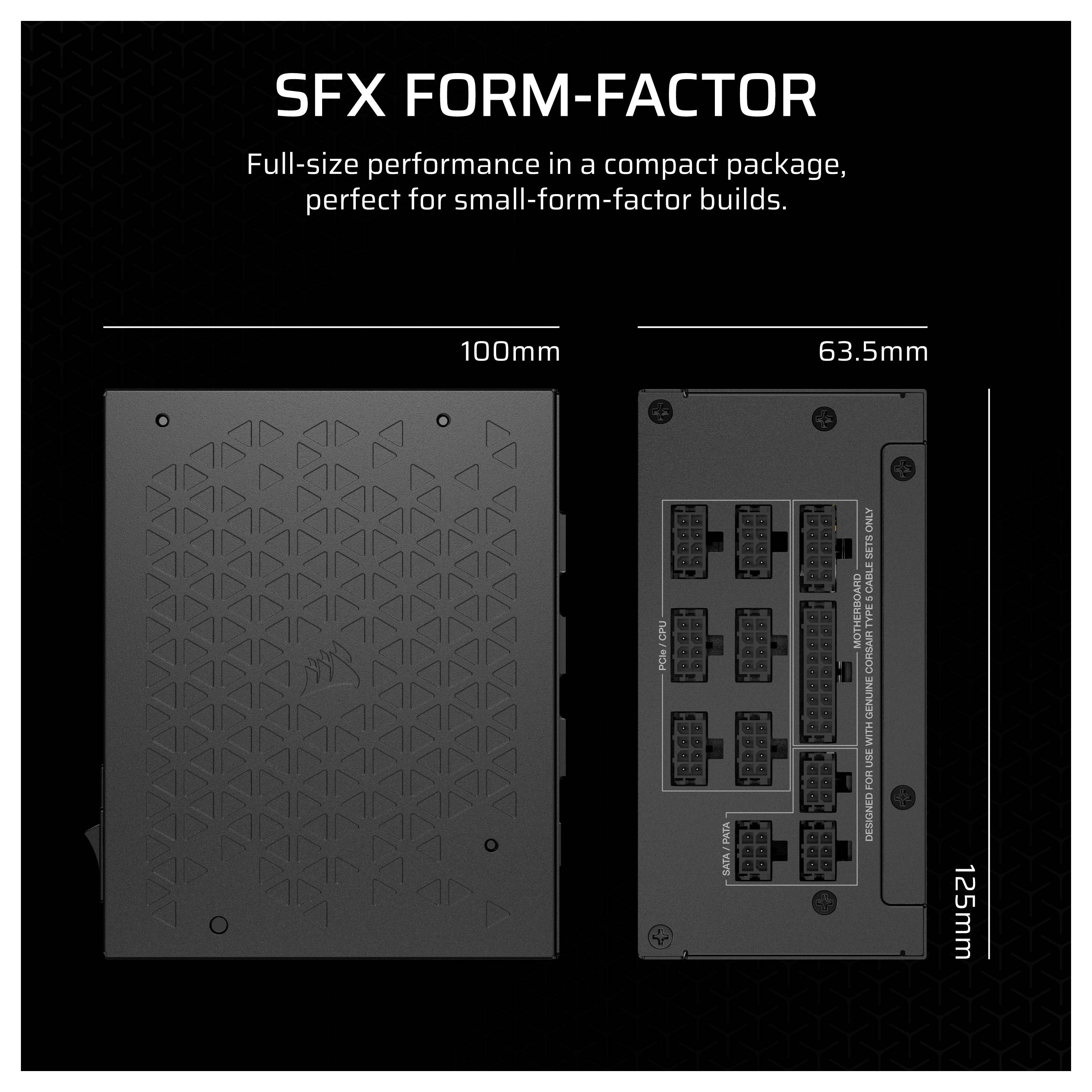 Corsair SF Series SF1000 PC Netzteil 1000W SFX 80PLUS® Platinum