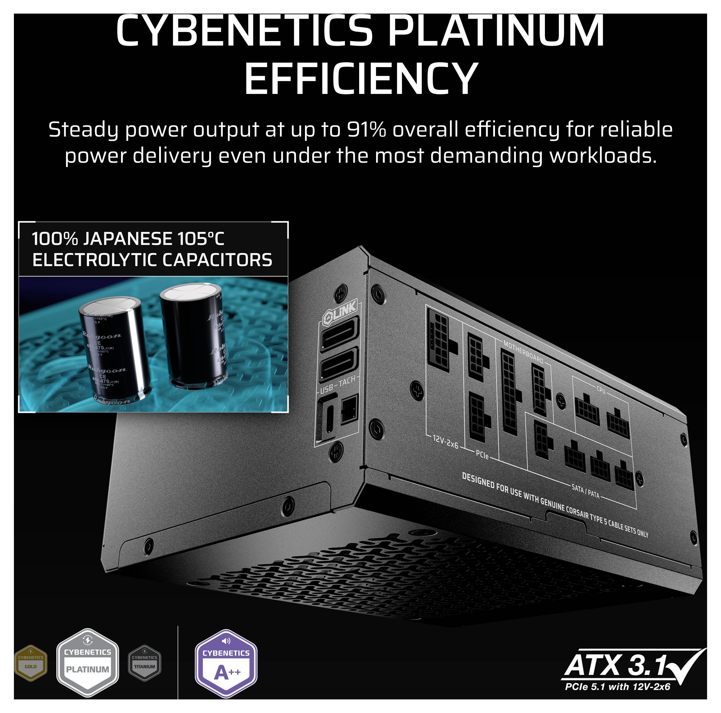 Corsair HX1200i SHIFT PC Netzteil 1200W ATX 80PLUS® Platinum