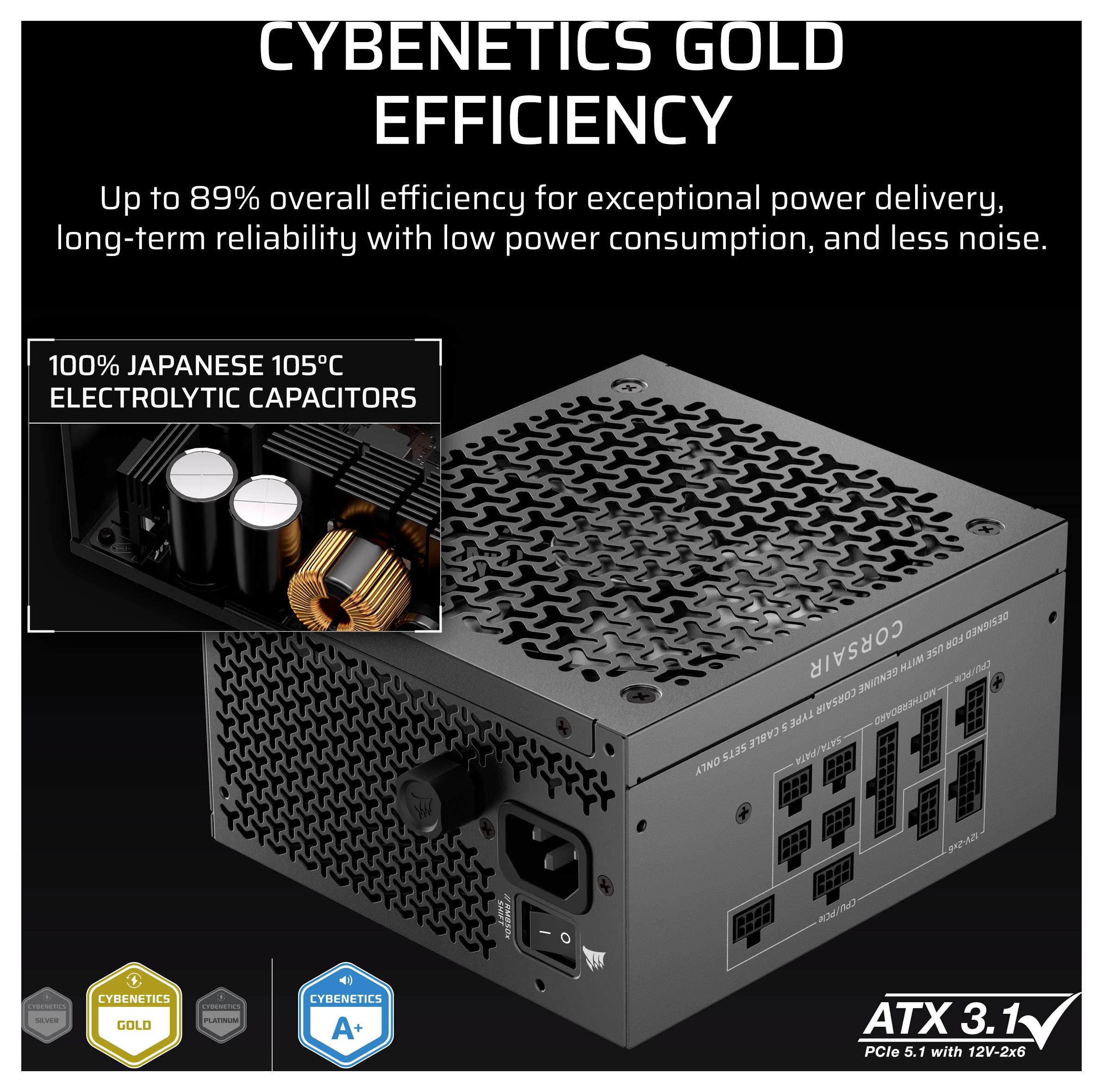 Corsair RM850x SHIFT PC Netzteil 850 W ATX 80PLUS® Gold