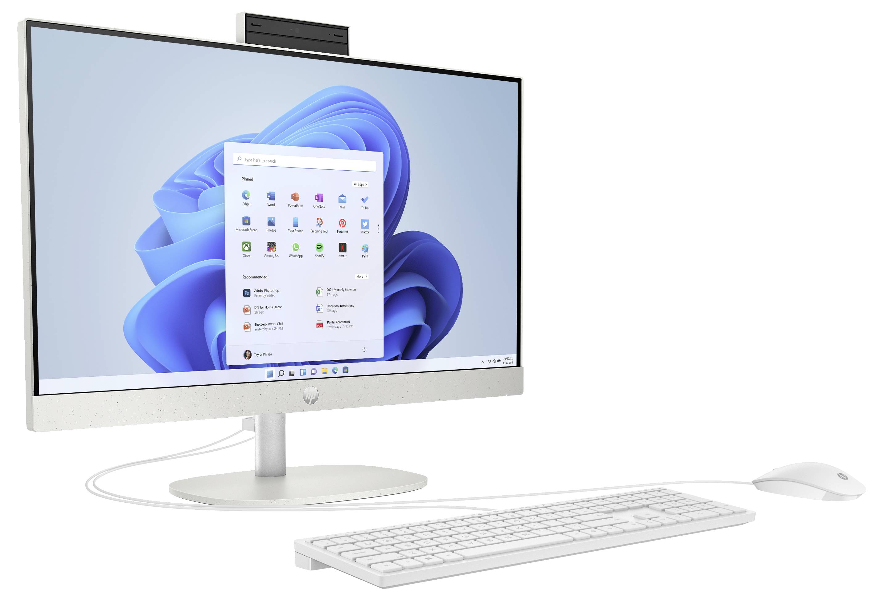HP All-in-One PC AIO 24-cr0002ng 60.5cm (23.8 Zoll) Full HD AMD Ryzen 5 7520U 4.3GHz 8GB RAM 512GB SSD AMD Radeon Graphics Win 11