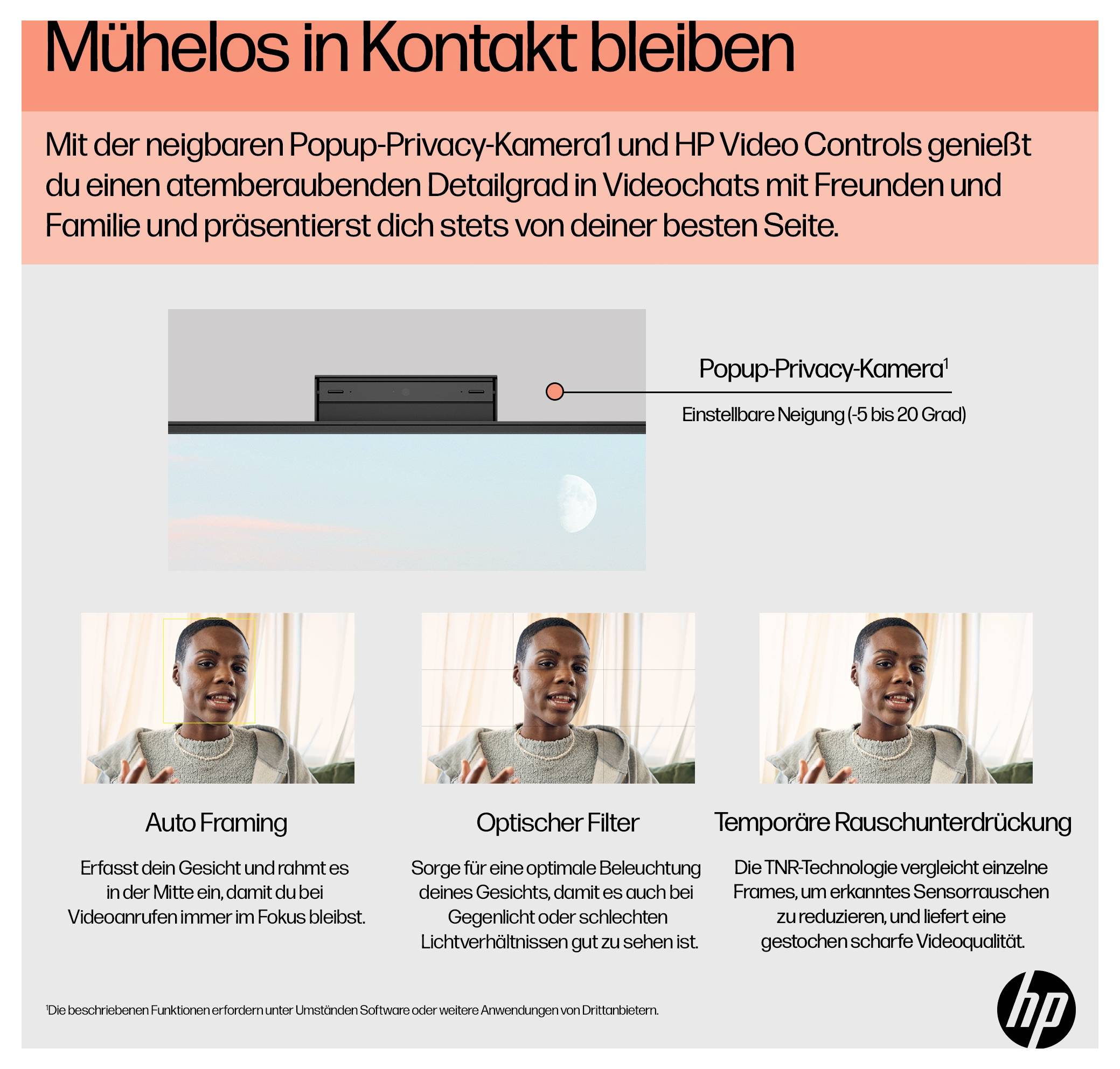 HP All-in-One PC AIO 24-cr0002ng 60.5cm (23.8 Zoll) Full HD AMD Ryzen 5 7520U 4.3GHz 8GB RAM 512GB SSD AMD Radeon Graphics Win 11