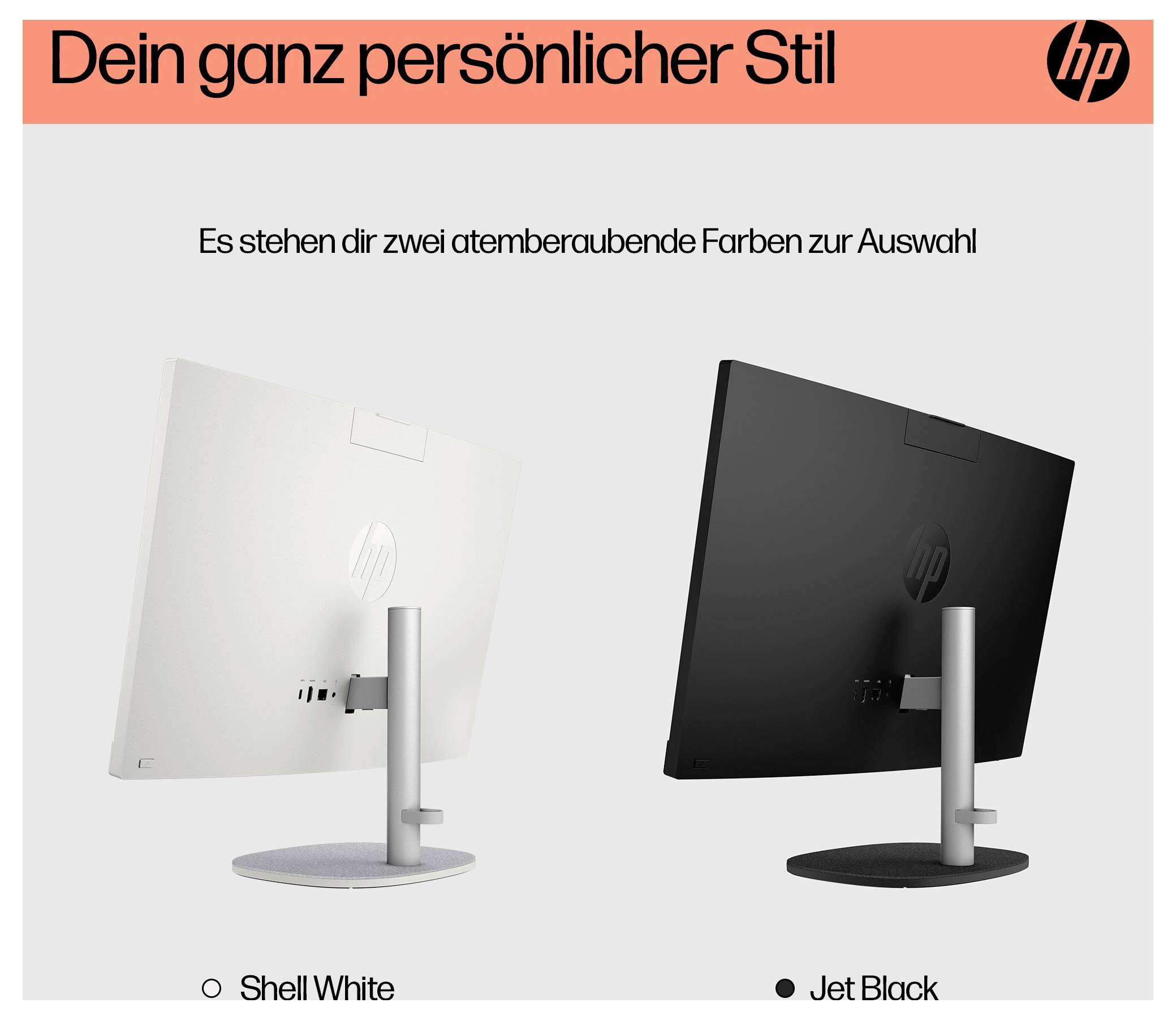 HP All-in-One PC AIO 24-cr0002ng 60.5cm (23.8 Zoll) Full HD AMD Ryzen 5 7520U 4.3GHz 8GB RAM 512GB SSD AMD Radeon Graphics Win 11