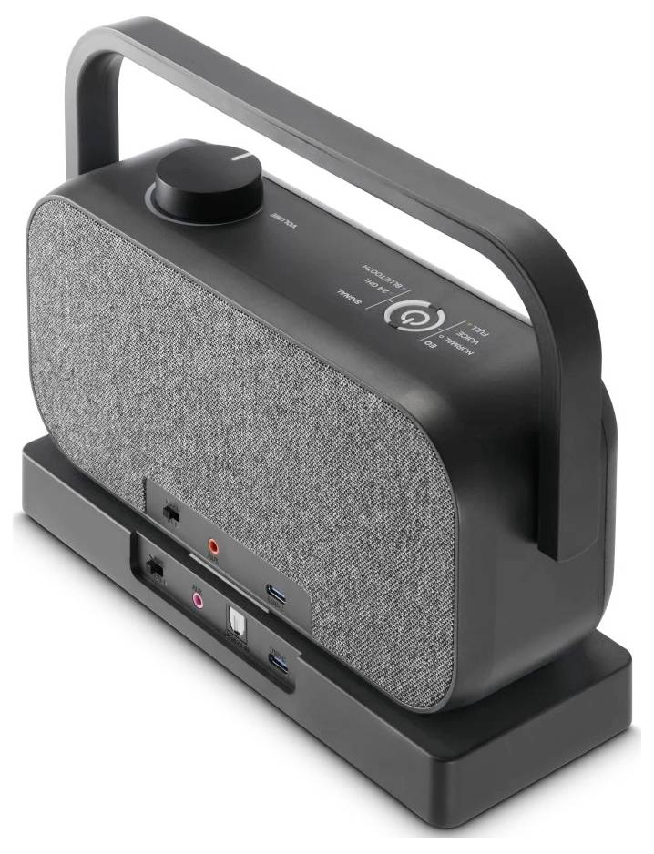 Hama TV-Lautsprecher AUX, USB Schwarz, Grau