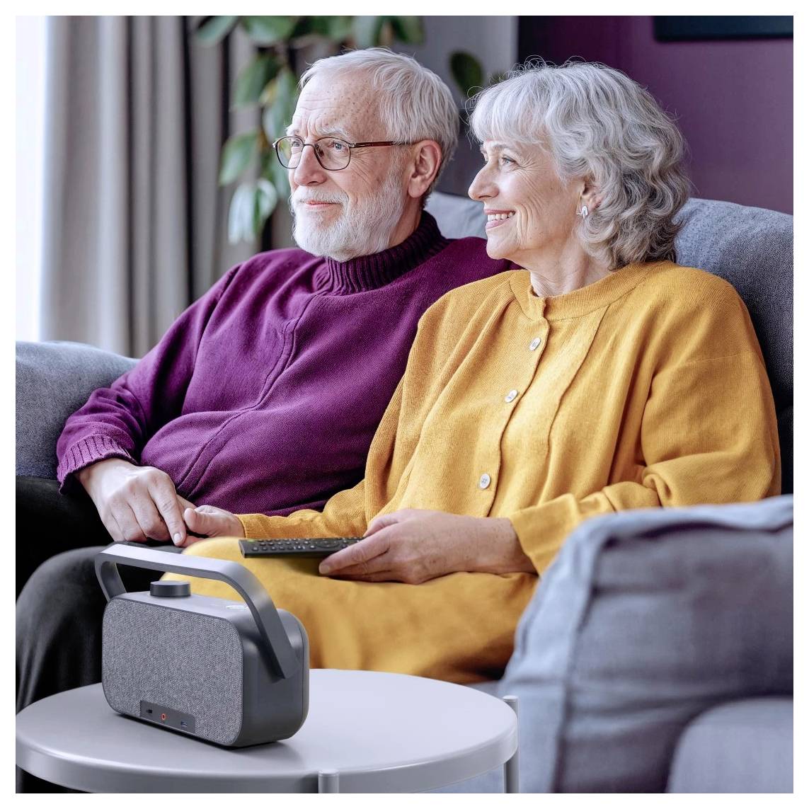 Hama TV-Lautsprecher AUX, USB Schwarz, Grau