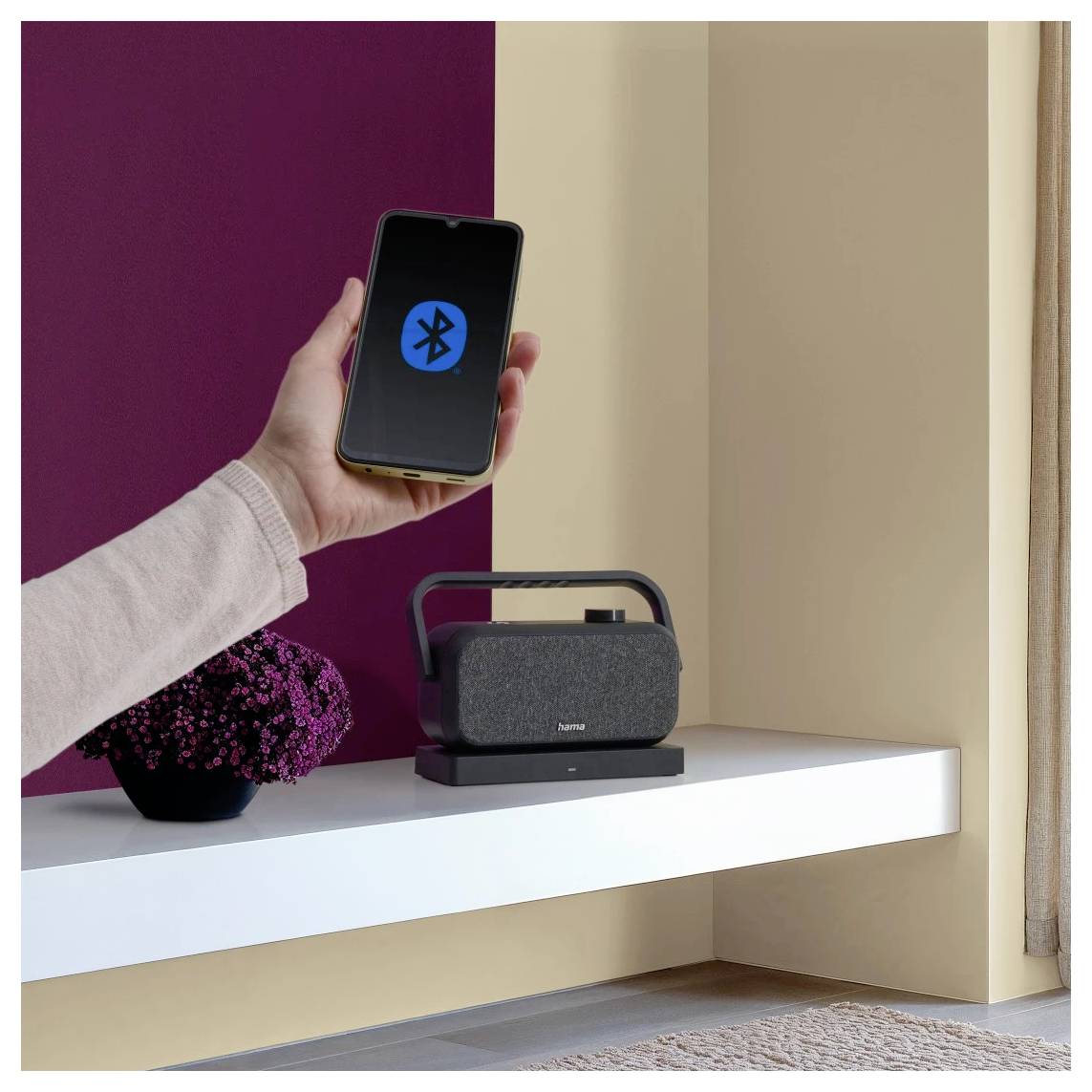 Hama TV-Lautsprecher AUX, USB Schwarz, Grau