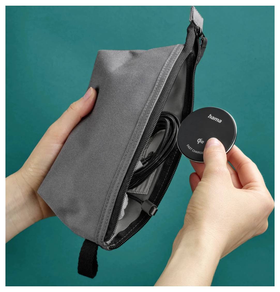 Hama Induktions-Ladegerät 3A 00201735 Ausgänge Induktionslade-Standard Schwarz