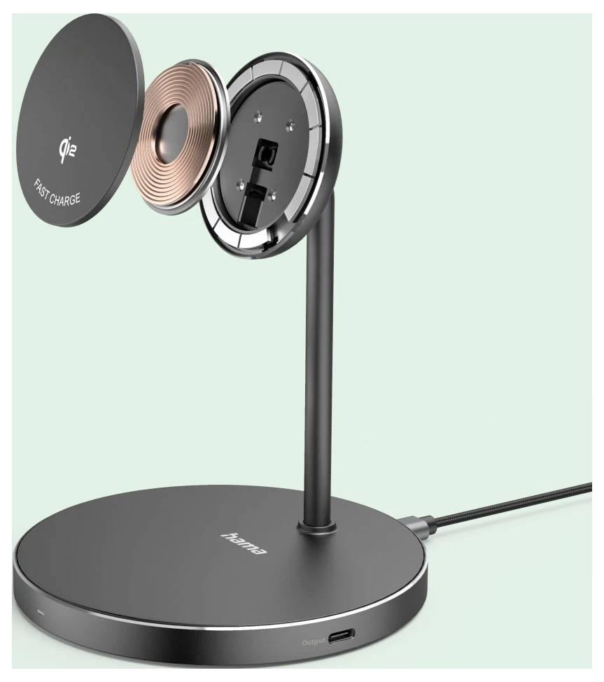 Hama Induktions-Ladegerät 3 A 00201737 Ausgänge Induktionslade-Standard Schwarz