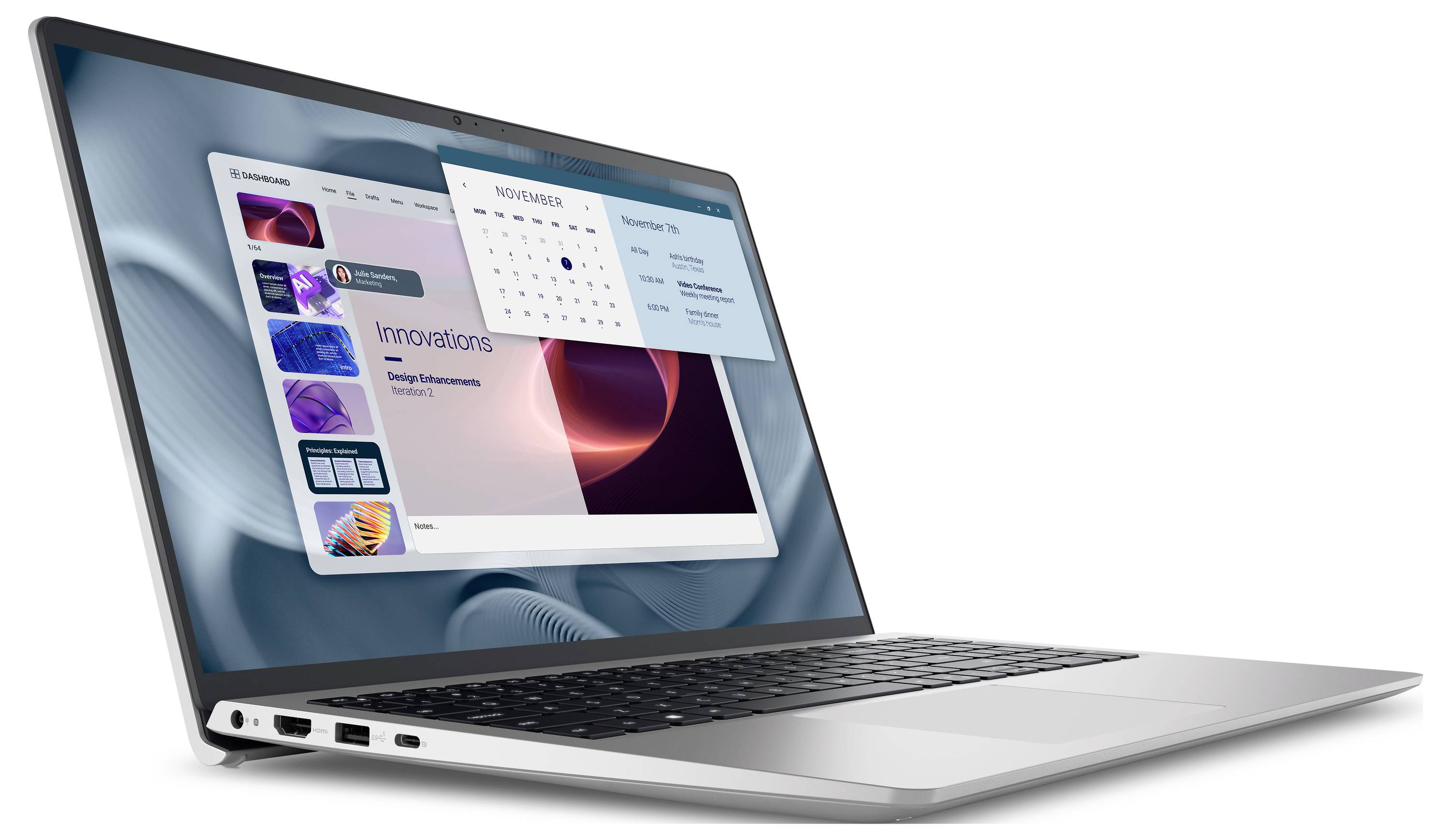 Dell 2-in-1 Notebook / Tablet "Pro 15 Essential PV15250" 39.6cm (15.6 Zoll) Full HD Intel® Core™ i7 i7-1355U 16GB RAM 512GB SSD