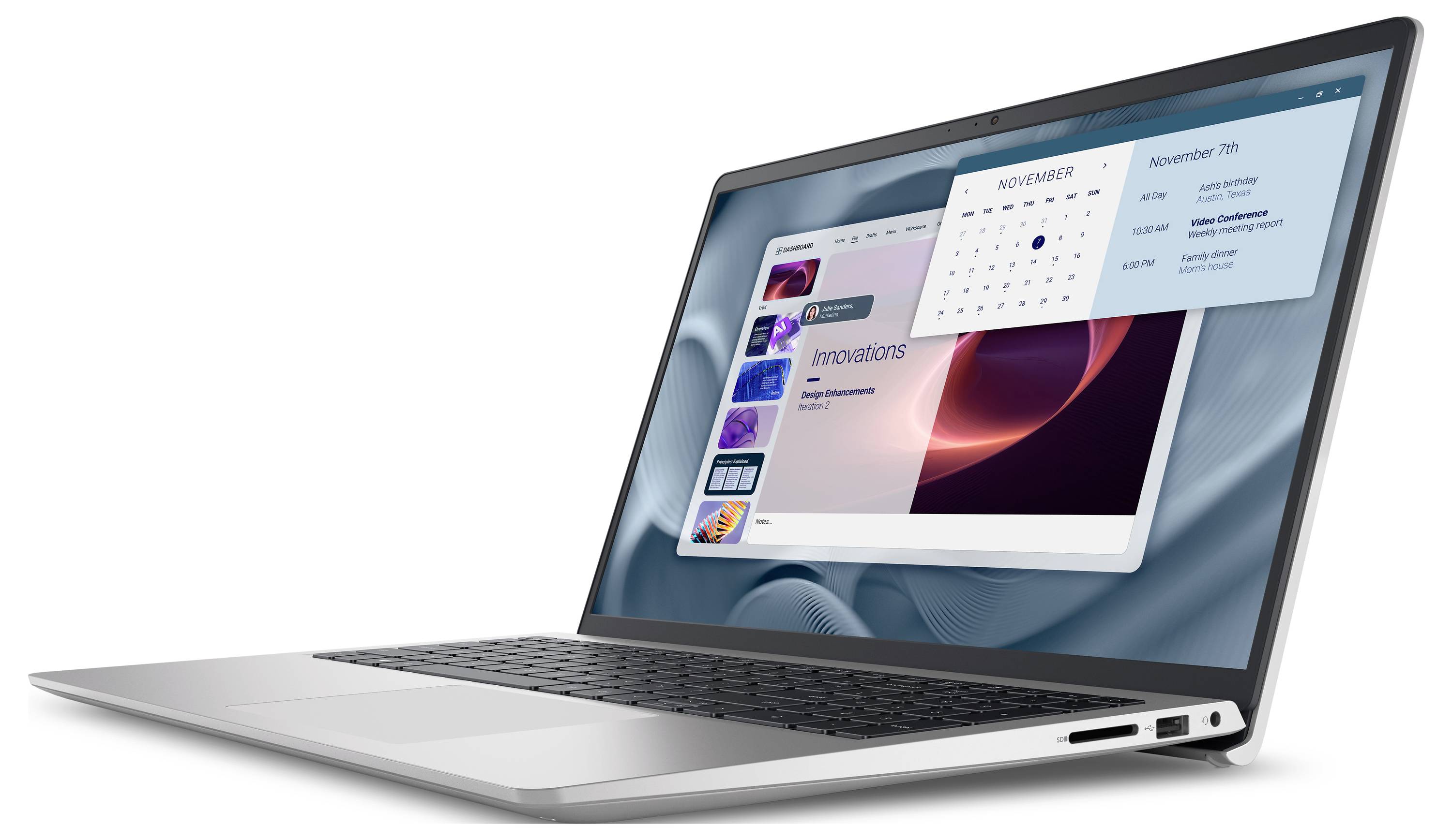 Ein Laptop mit einem Kalender für den 7. November mit Terminen: 