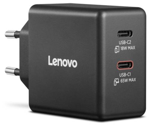 Lenovo G0A6065BEU USB Ladegerät 45 W, 18 W 2x USB-C® Schwarz Steckdose, Innenbereich GaN