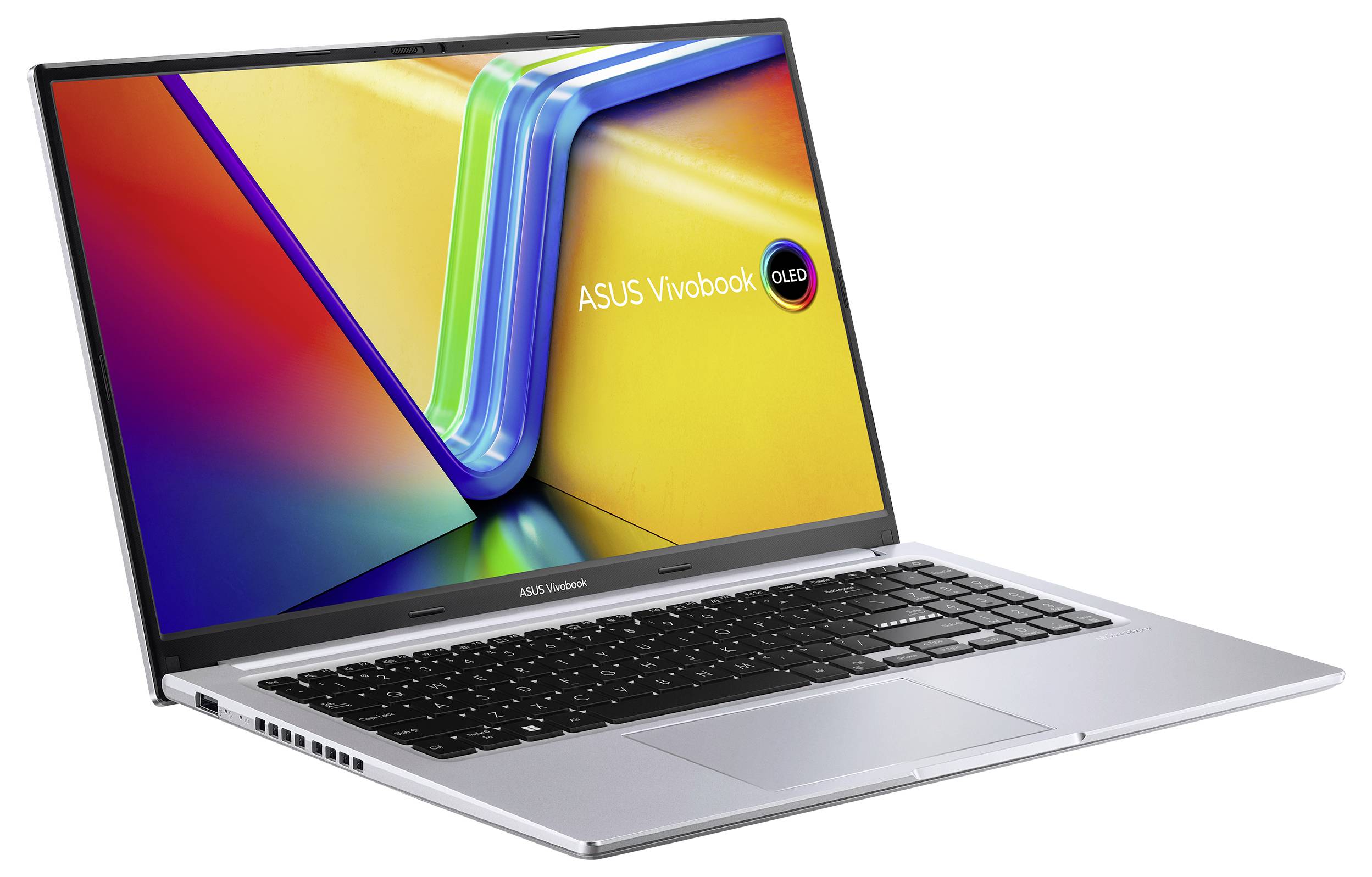 Asus Notebook "VivoBook 15" 39.6 cm (15.6 Zoll) Intel® Core™ i9 i9-13900H 8 GB RAM 512 GB SSD Deutsch, QWERTZ Intel UHD Graphics Silber 90N