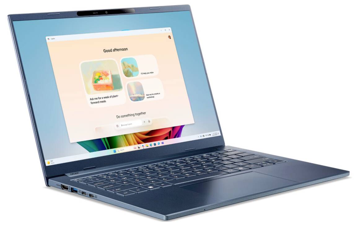 Acer Notebook A14-11M-X7MH 35.6 cm (14 Zoll) WUXGA Qualcomm® Snapdragon™ X X1-26-100 16 GB RAM 512 GB SSD Deutsch, QWERTZ Qualcomm Qualcomm® Adr