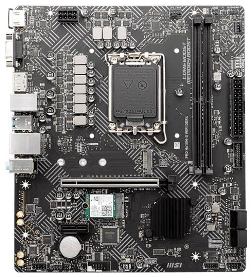 MSI PRO H610M-G Mainboard Sockel (PC) Intel® LGA 1700 Formfaktor (Details) Micro-ATX Mainboard-Chipsatz Intel® H610