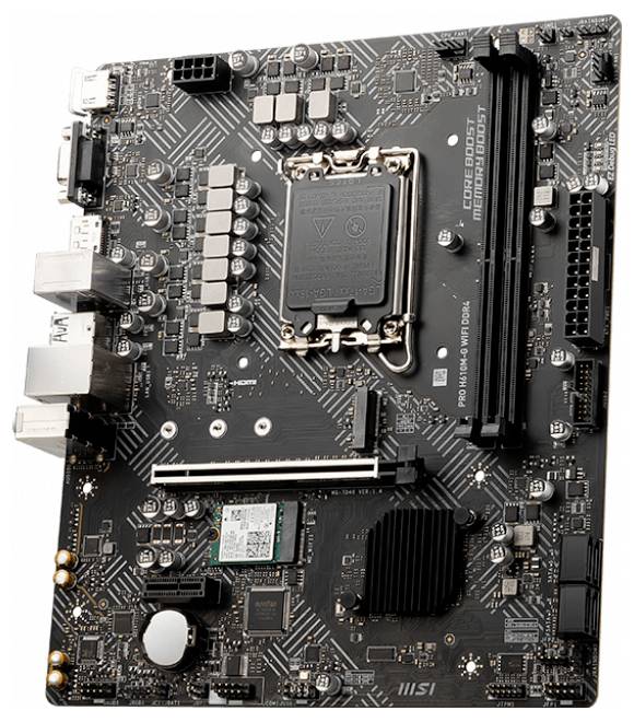 MSI PRO H610M-G Mainboard Sockel (PC) Intel® LGA 1700 Formfaktor (Details) Micro-ATX Mainboard-Chipsatz Intel® H610