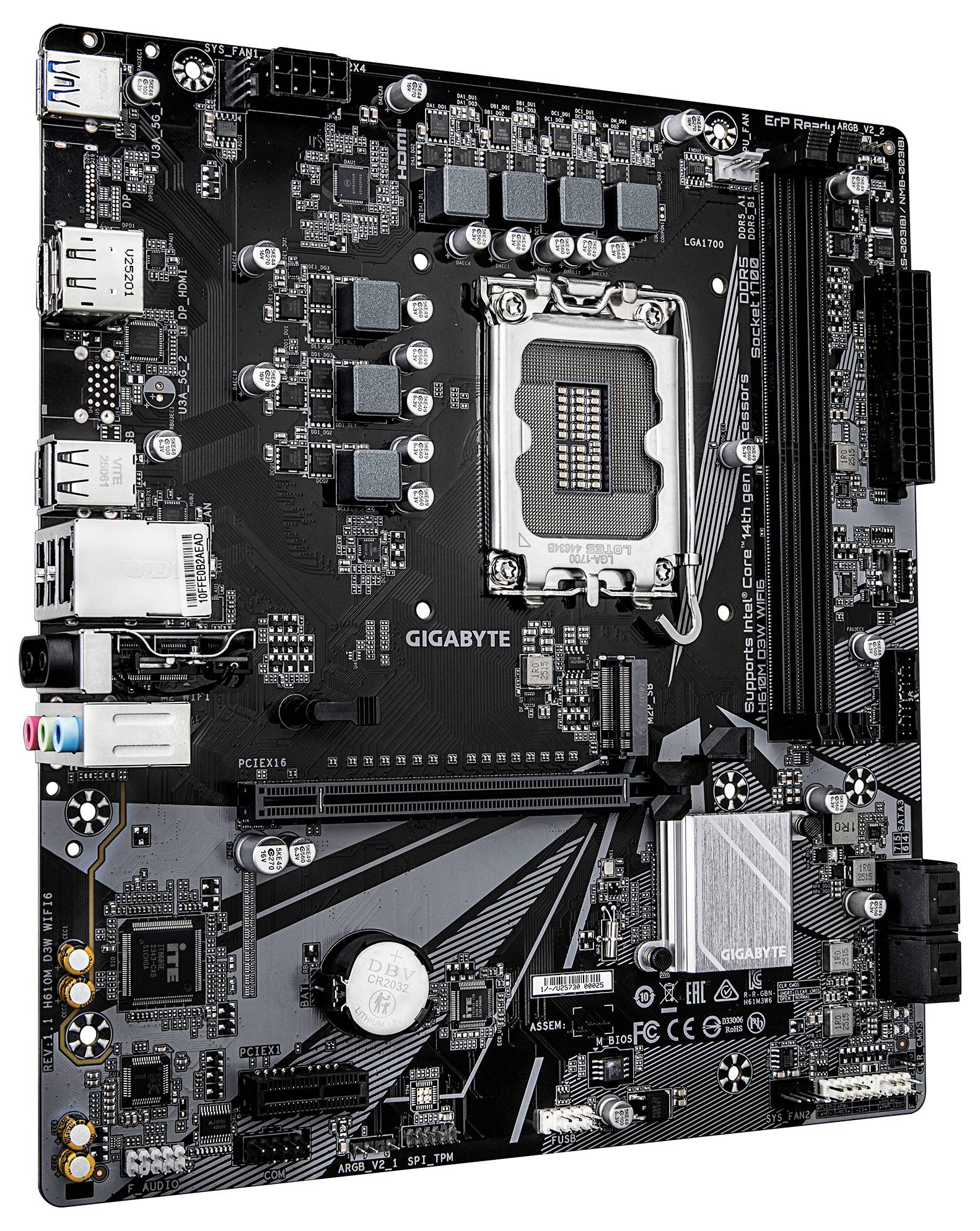 Gigabyte H610M D3W Mainboard Sockel (PC) Intel® LGA 1700 Formfaktor (Details) Micro-ATX Mainboard-Chipsatz Intel® H610